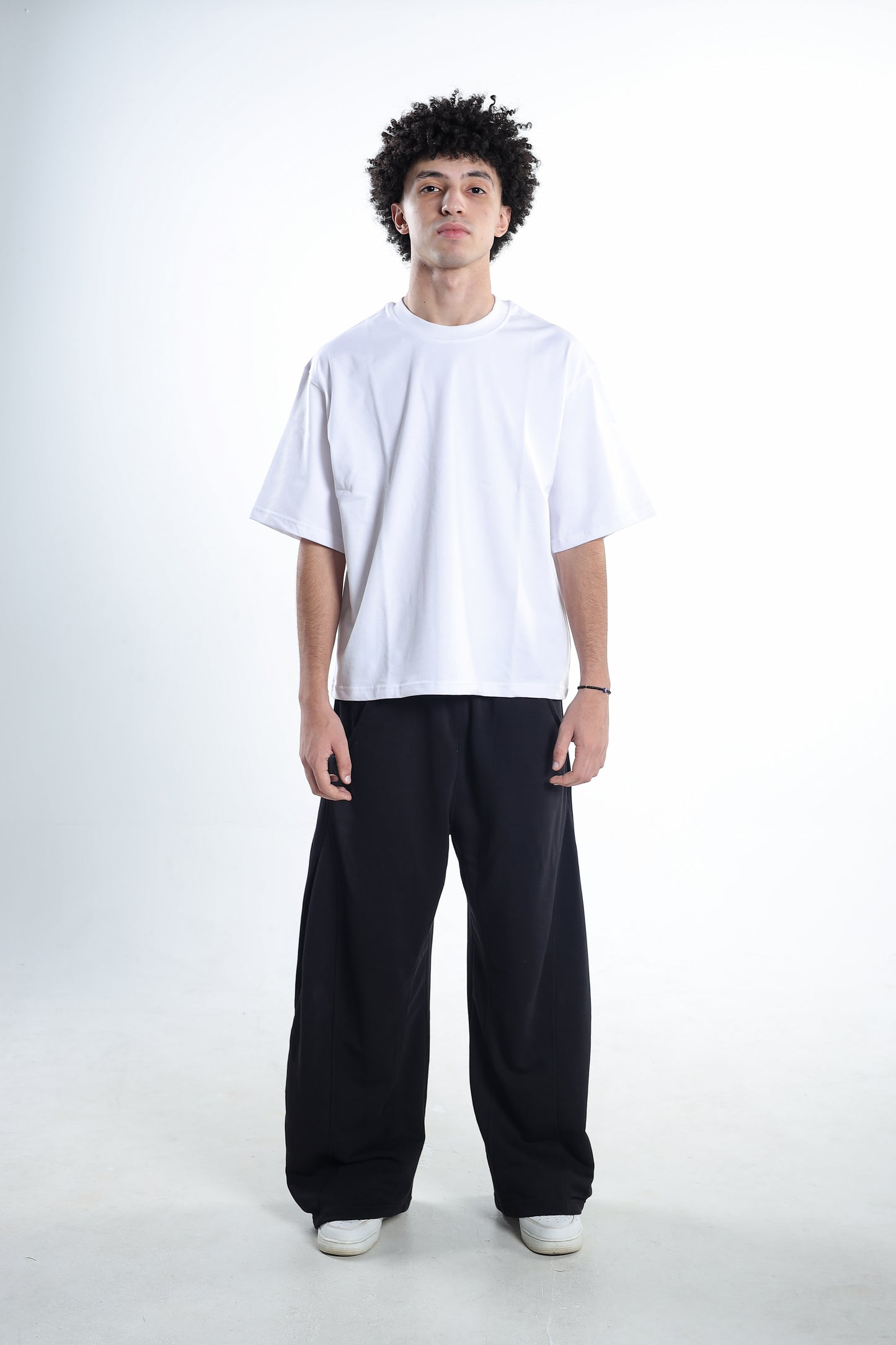 Basic White Box Fit Tee