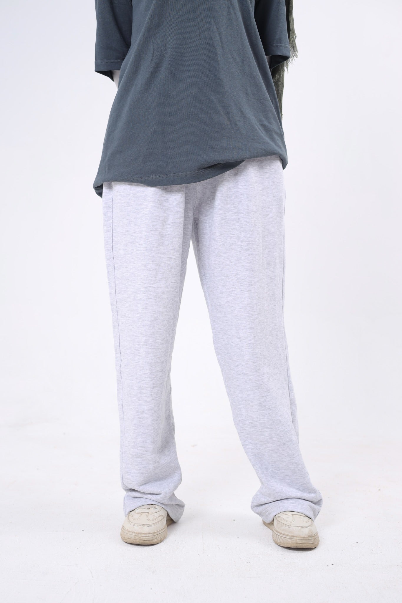 Light Gray Oversized Sweatpants
