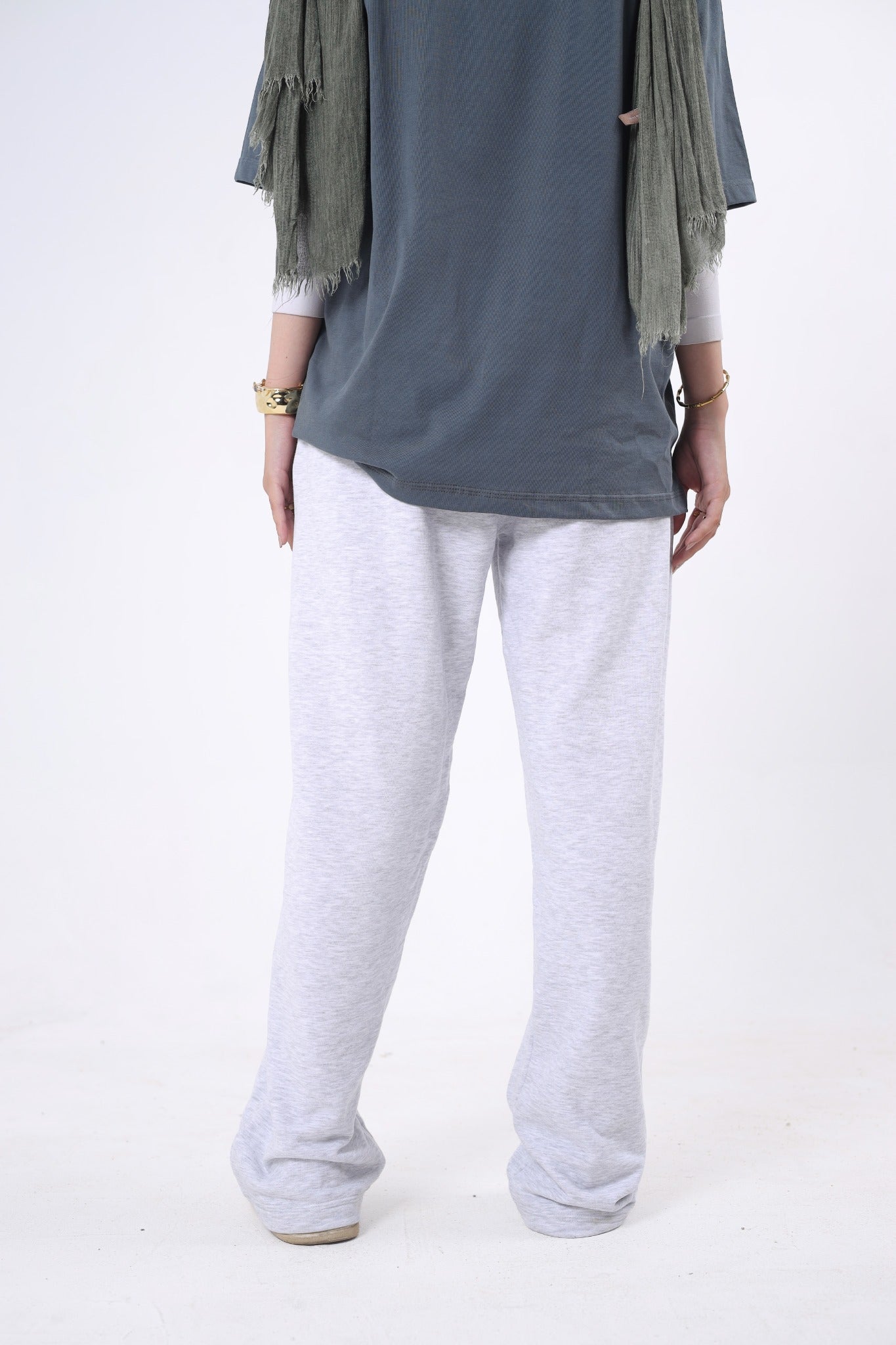 Light Gray Oversized Sweatpants