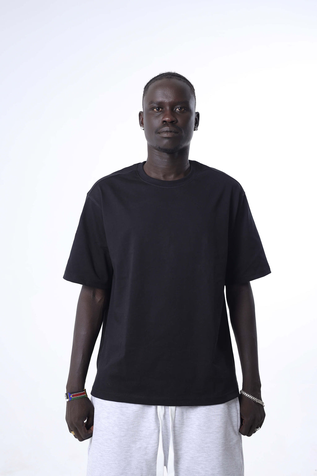 Black Boxy Oversized Basic T-Shirt