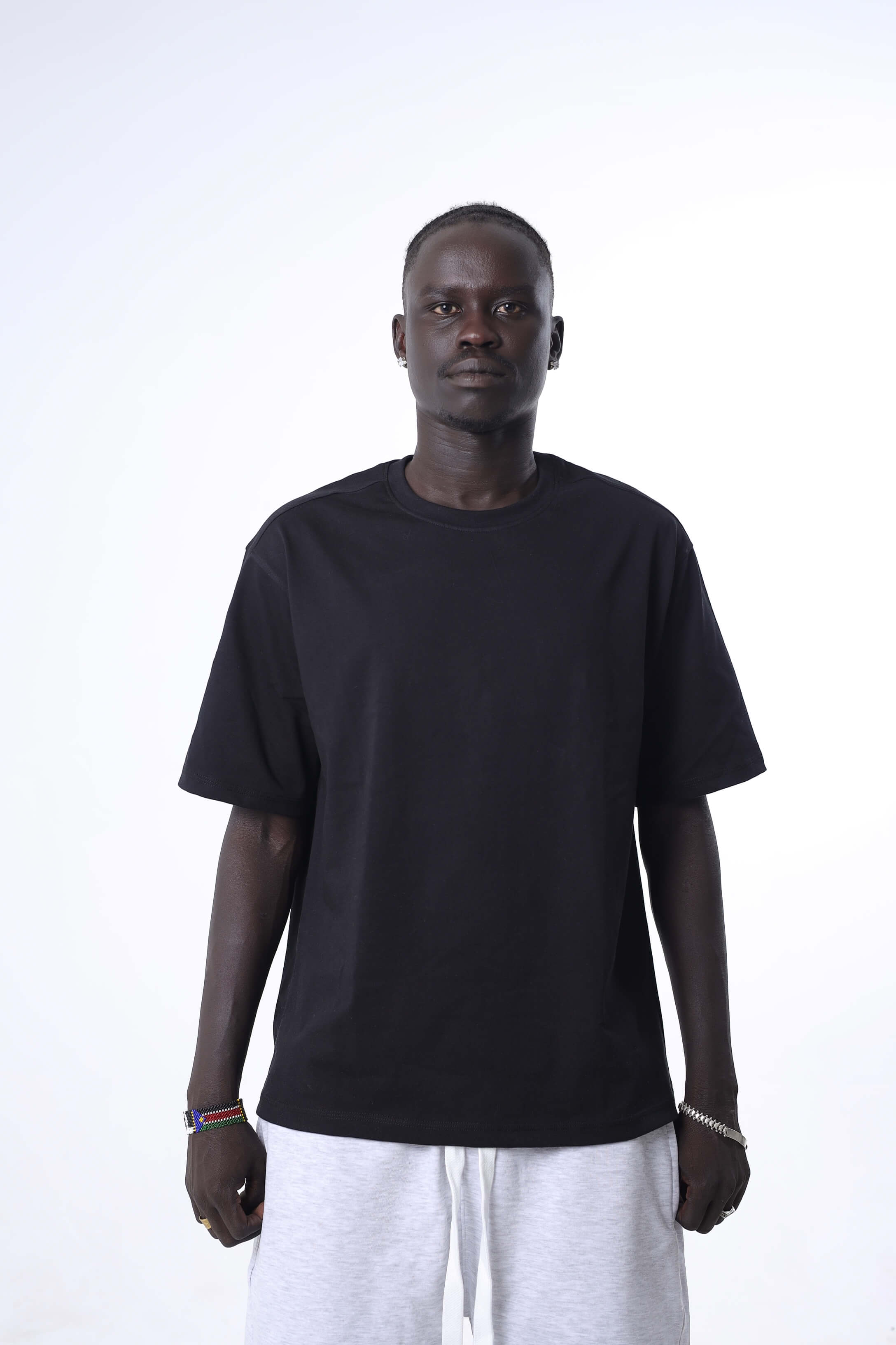 Black Boxy Oversized Basic T-Shirt