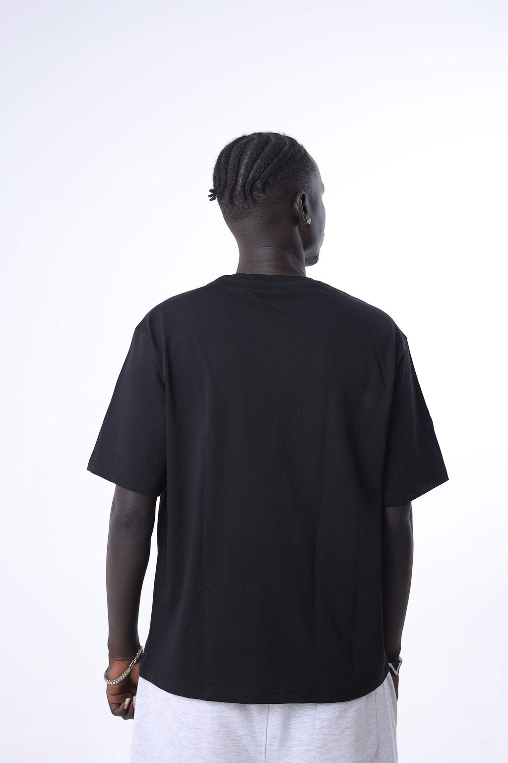 Black Boxy Oversized Basic T-Shirt