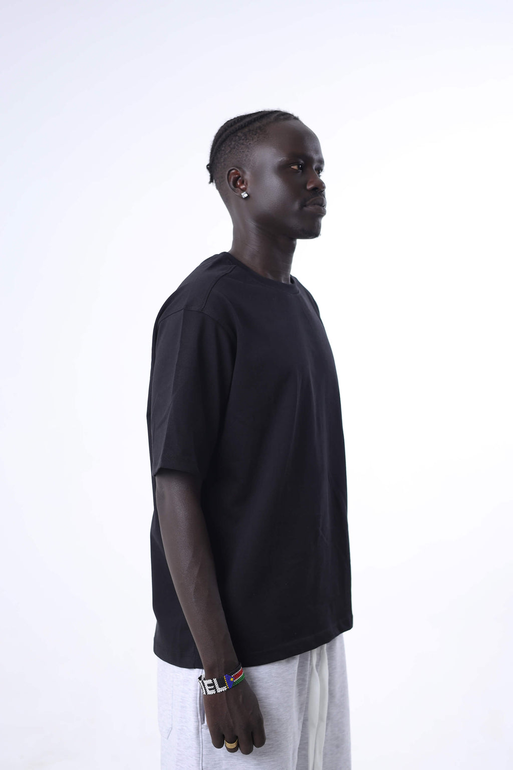 Black Boxy Oversized Basic T-Shirt